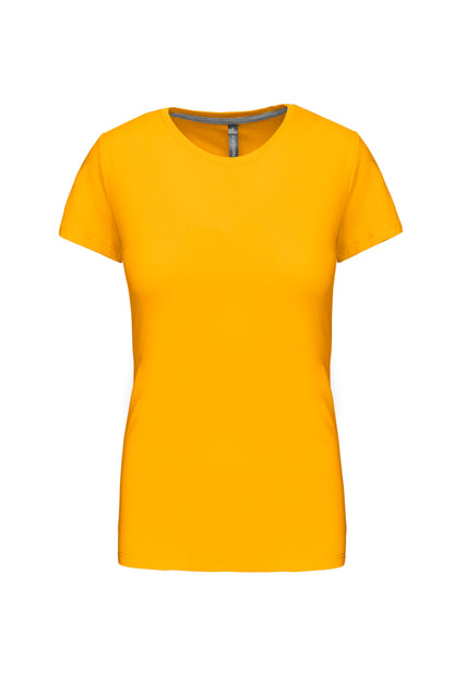Dames t-shirt ronde hals korte mouwen