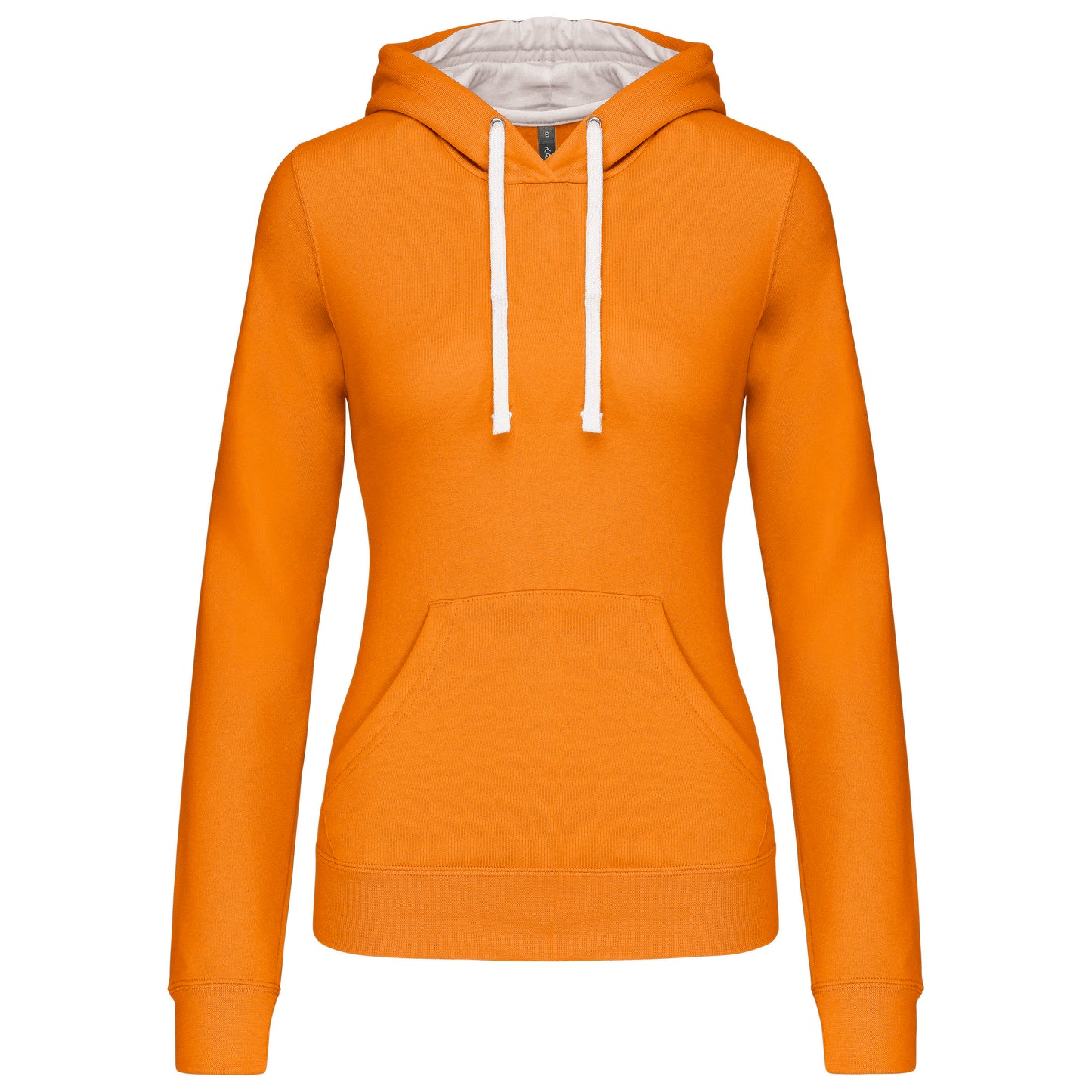 Damessweater met capuchon in contrasterende kleur