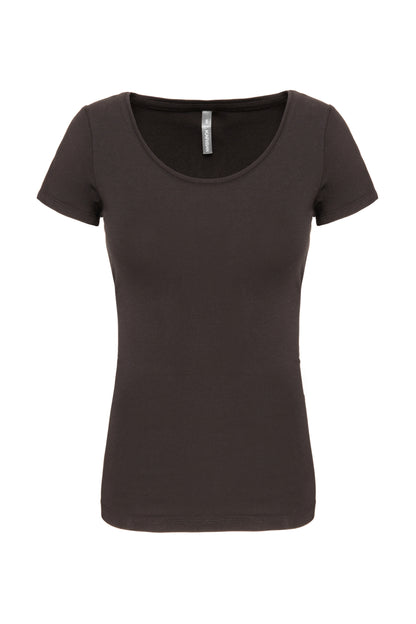 Dames t-shirt met mini-mouwtjes
