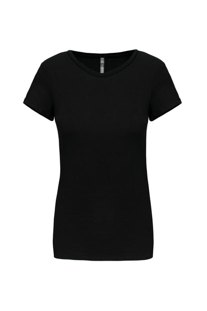 Dames-t-shirt ronde hals korte mouwen