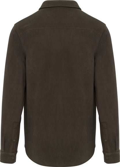 Overhemd van fleece met sherpavoering