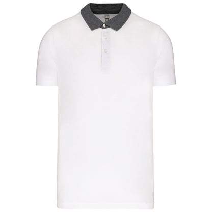 Tweekleurige herenpolo jersey