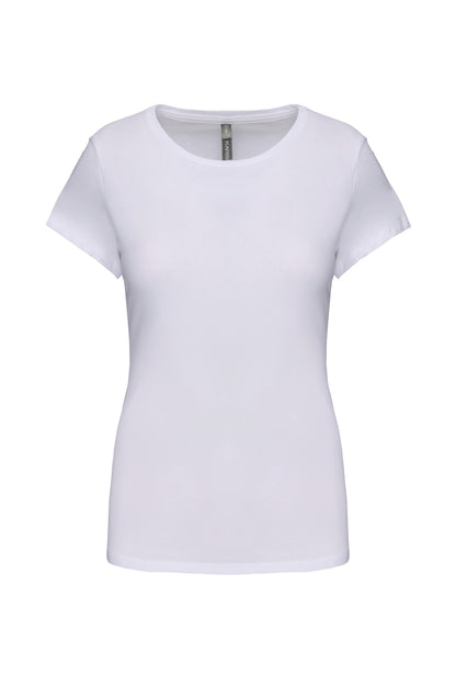 Dames-t-shirt ronde hals korte mouwen