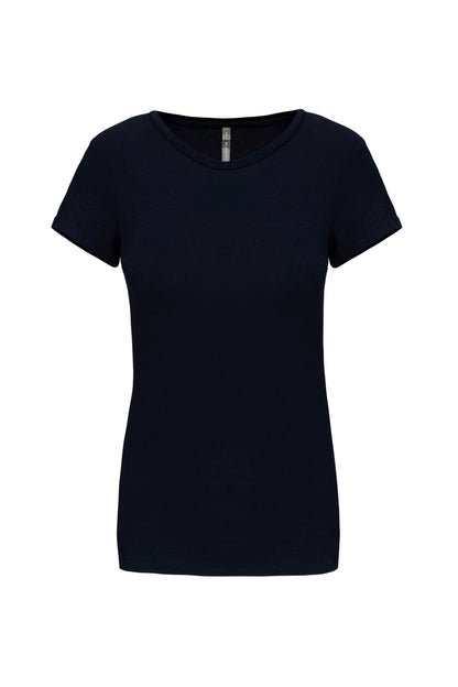 Dames-t-shirt ronde hals korte mouwen