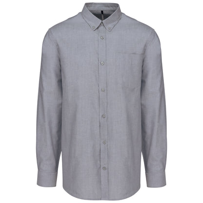 Heren oxford overhemd lange mouwen
