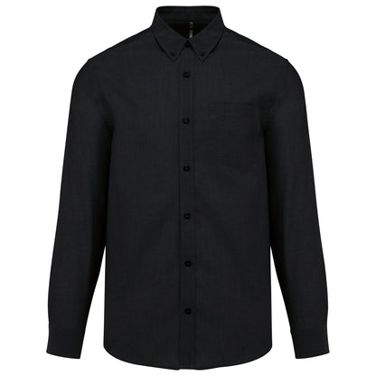 Heren oxford overhemd lange mouwen