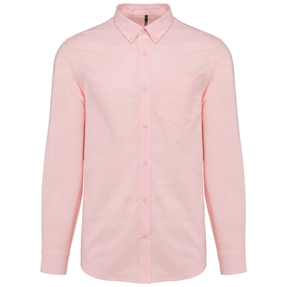 Heren oxford overhemd lange mouwen