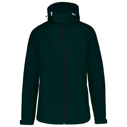 Dames softshell jas met afneembare capuchon