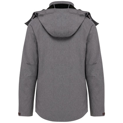 Dames softshell jas met afneembare capuchon