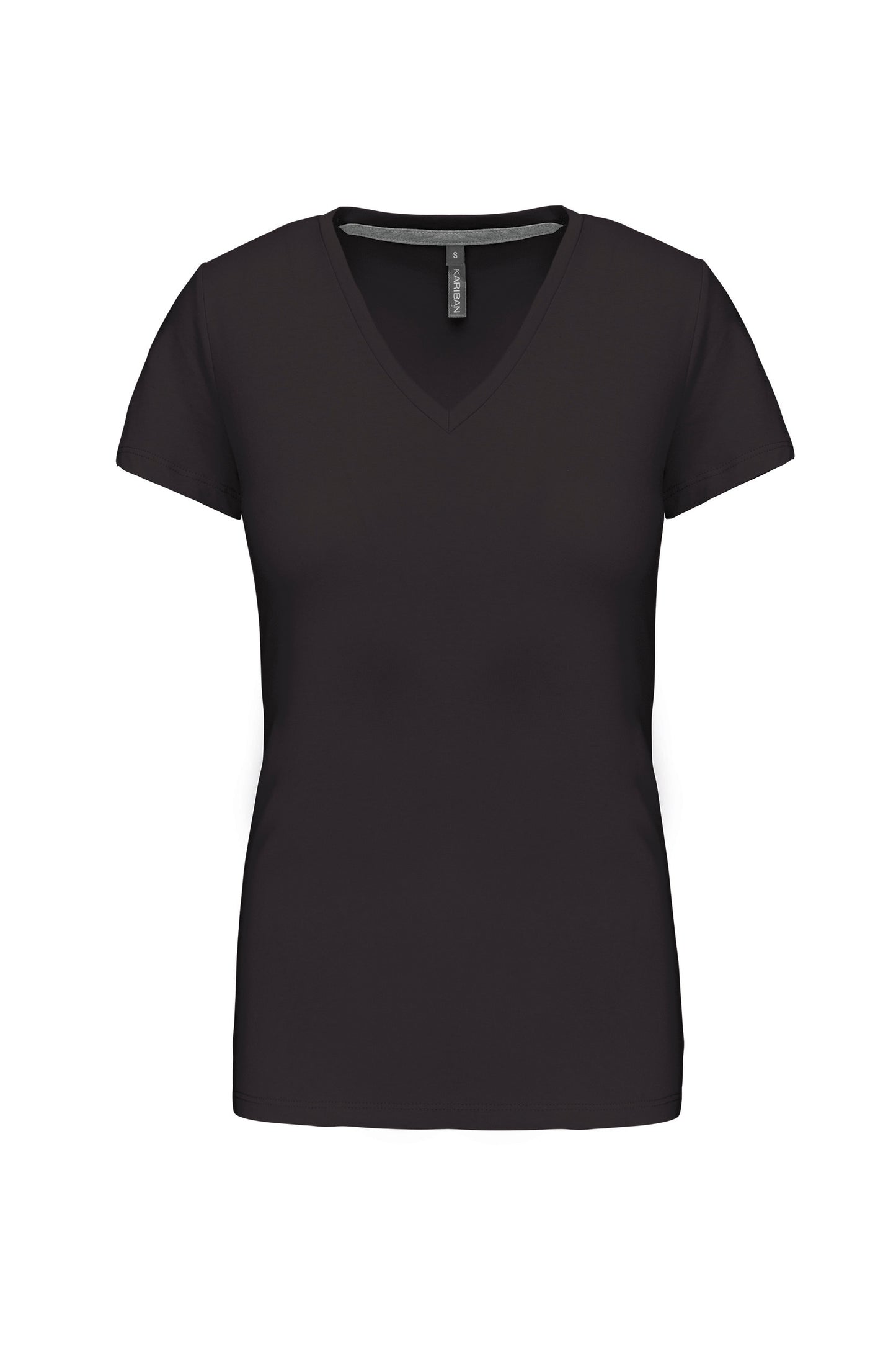 Dames T-shirt V-hals Korte Mouwen