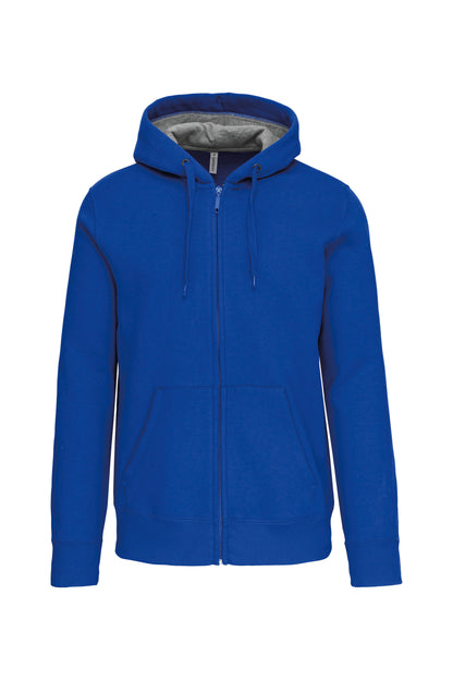 Hooded sweater met rits