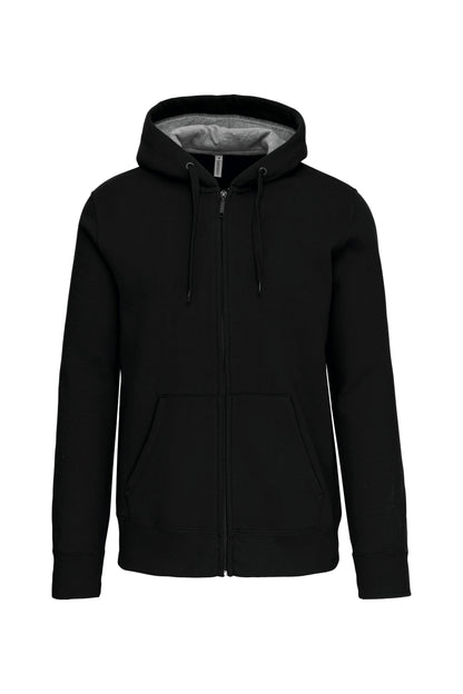 Hooded sweater met rits