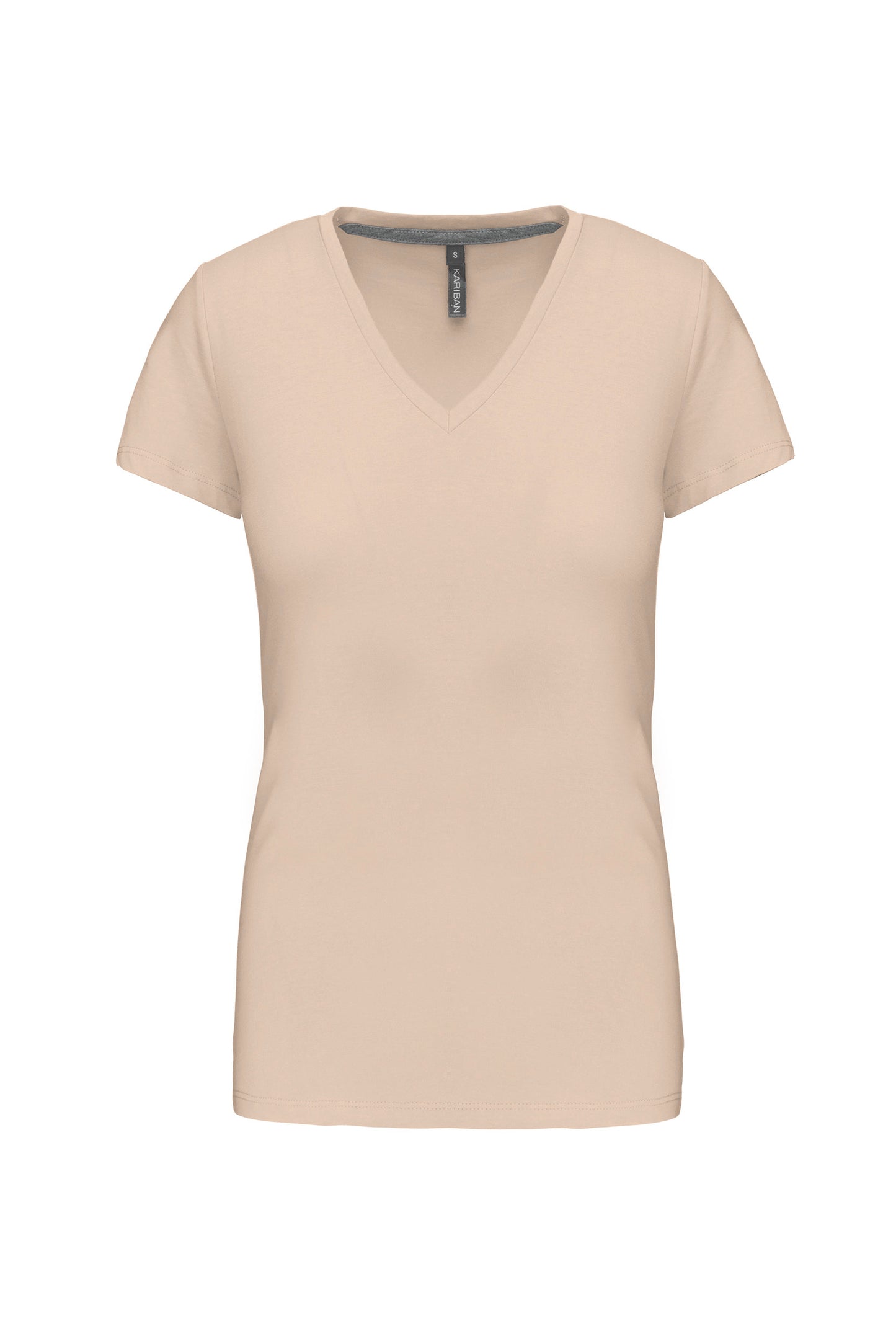 Dames T-shirt V-hals Korte Mouwen