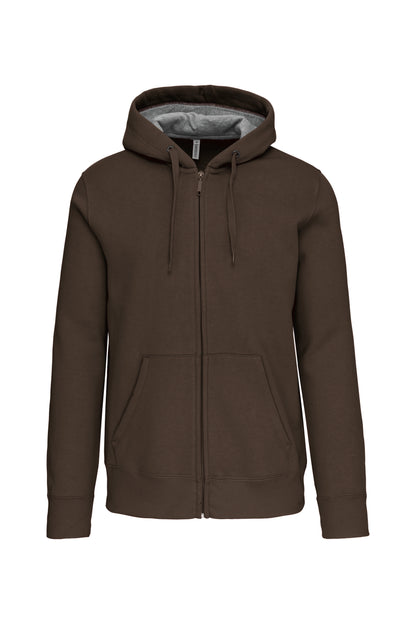 Hooded sweater met rits