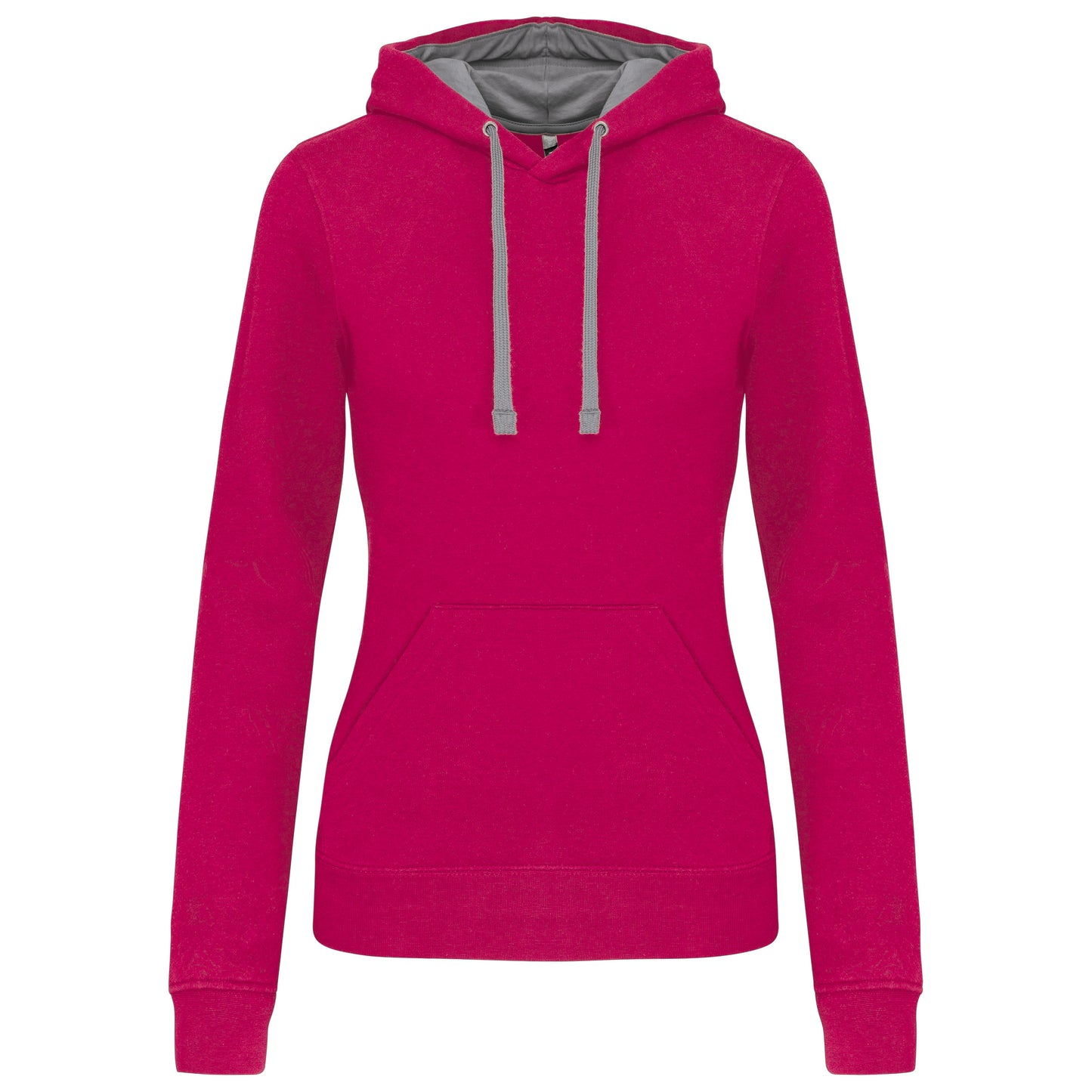 Damessweater met capuchon in contrasterende kleur