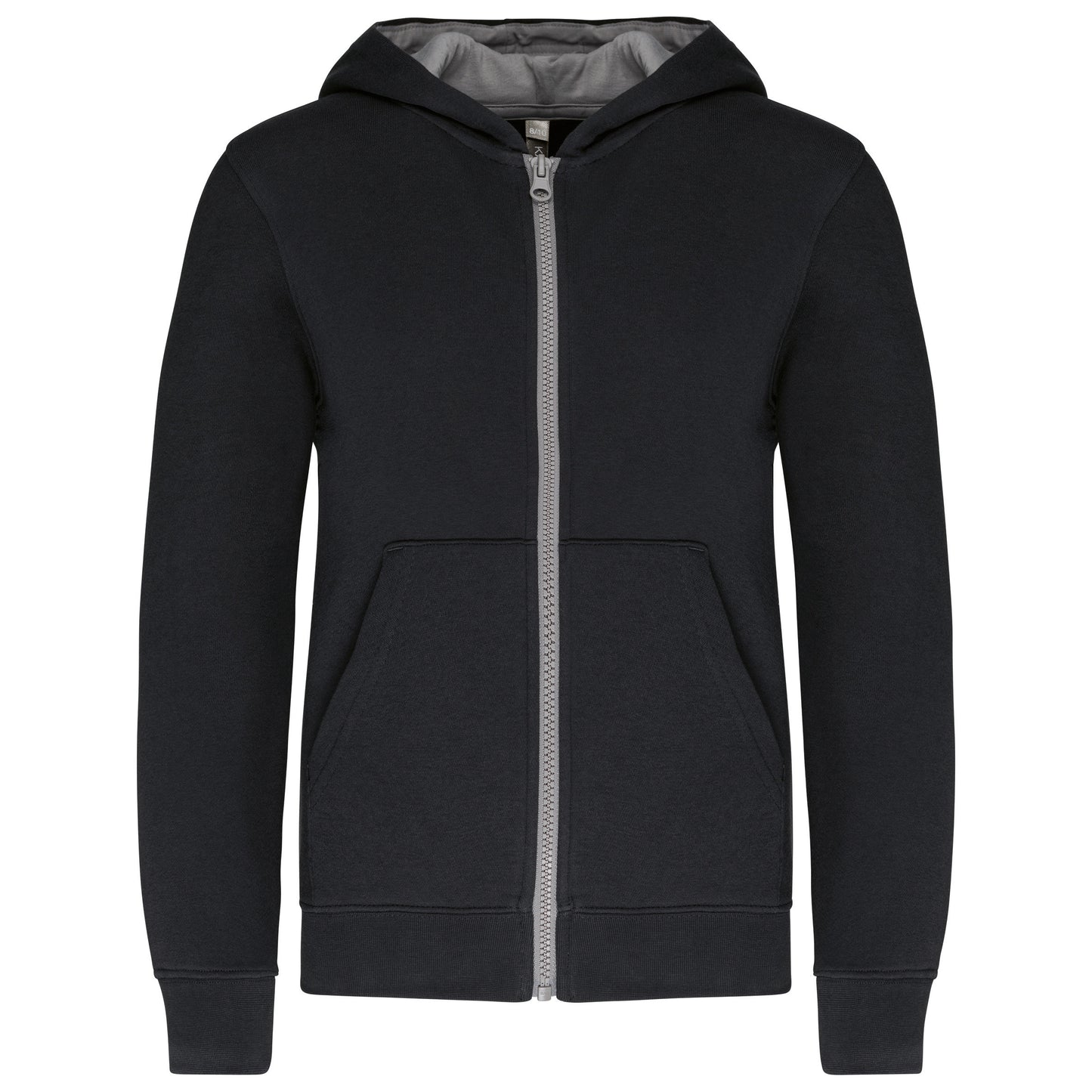 Kindersweater met rits en capuchon