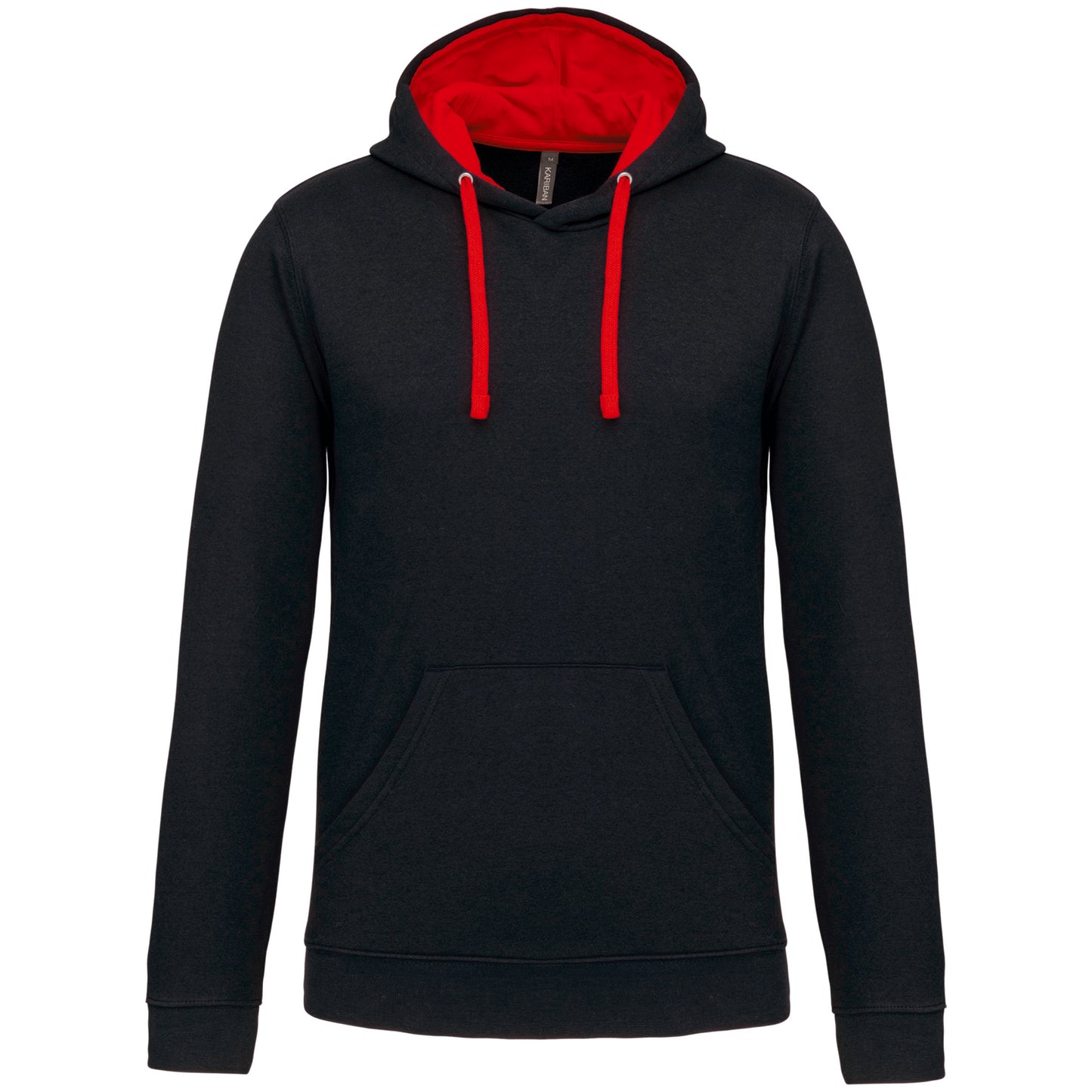 Hooded sweater met gecontrasteerde capuchon