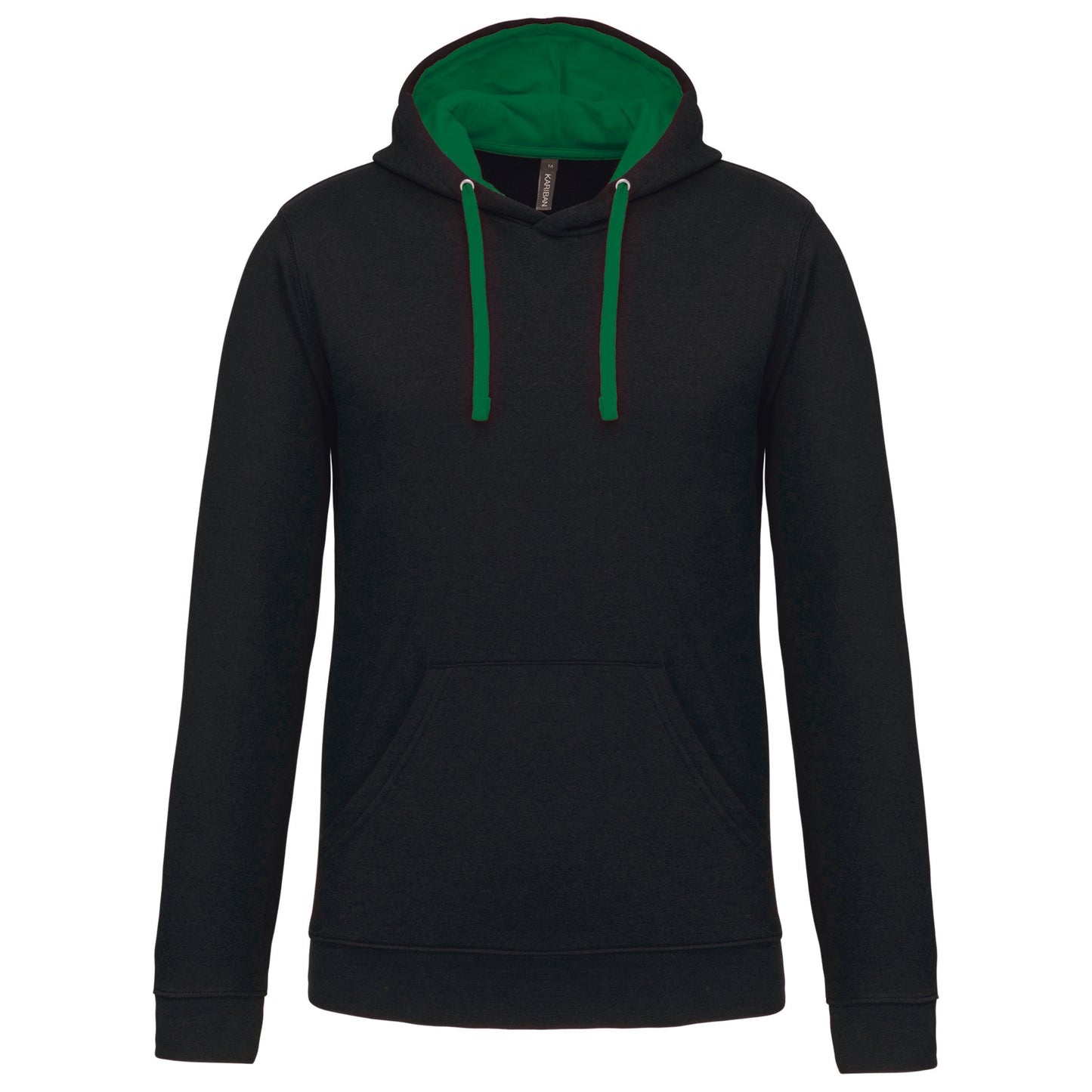 Hooded sweater met gecontrasteerde capuchon