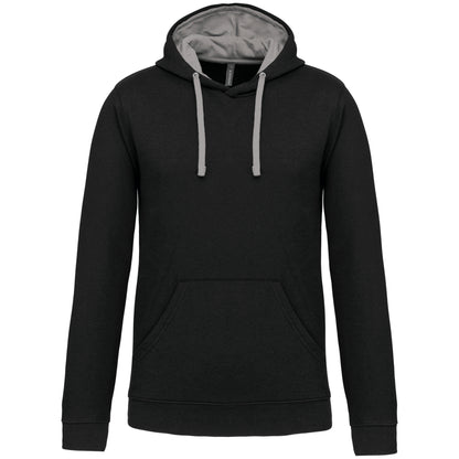 Hooded sweater met gecontrasteerde capuchon