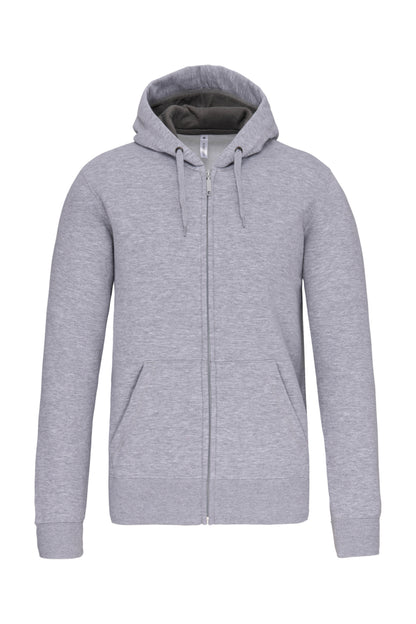 Hooded sweater met rits