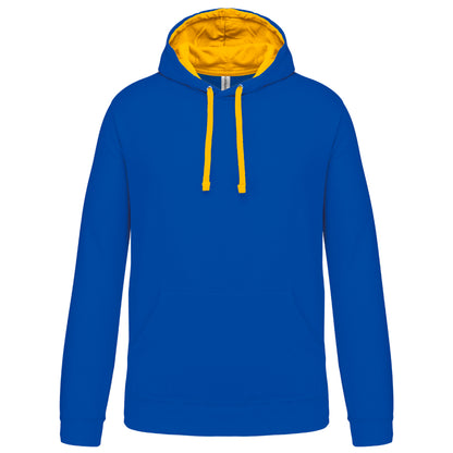 Hooded sweater met gecontrasteerde capuchon