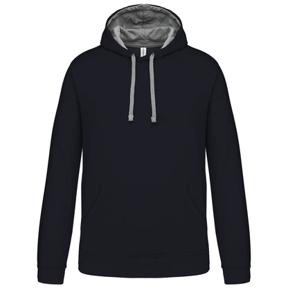 Hooded sweater met gecontrasteerde capuchon