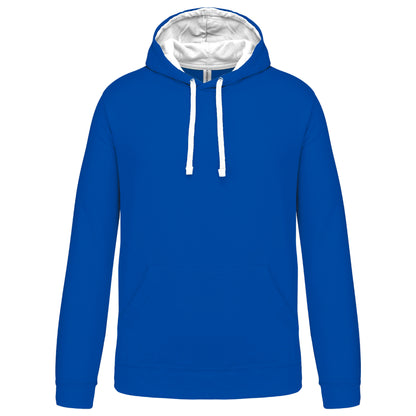 Hooded sweater met gecontrasteerde capuchon