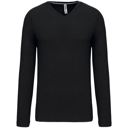 T-shirt V-hals lange mouwen