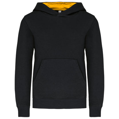 Kinder hooded sweater met gecontrasteerde capuchon
