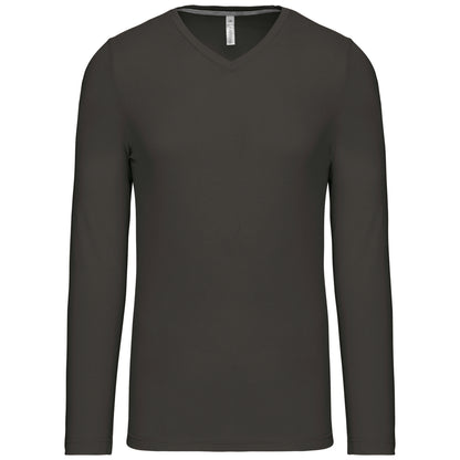 T-shirt V-hals lange mouwen
