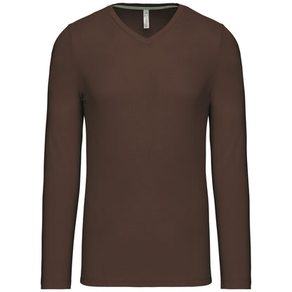 T-shirt V-hals lange mouwen