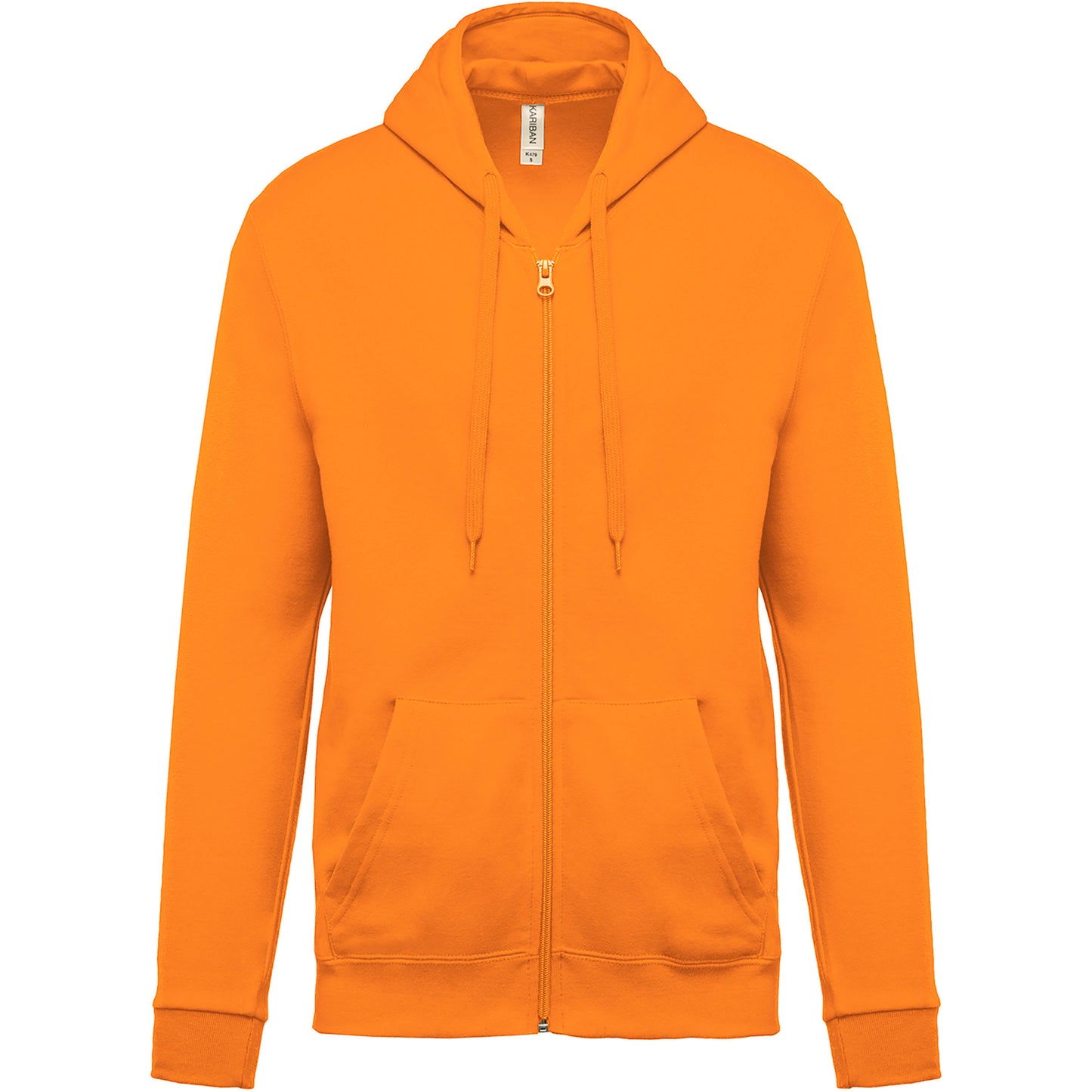 Sweater met rits en capuchon