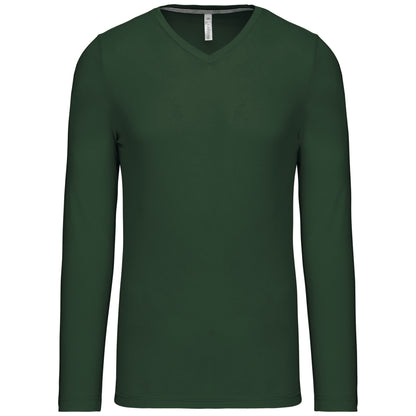 T-shirt V-hals lange mouwen