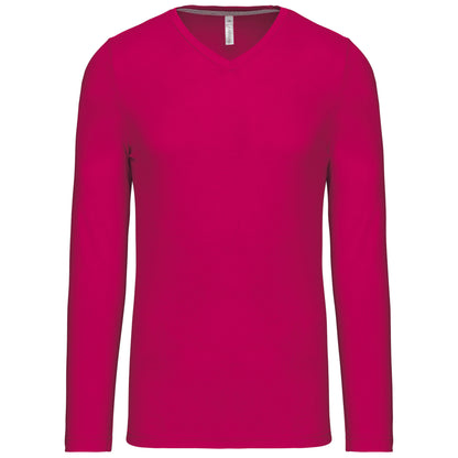 T-shirt V-hals lange mouwen