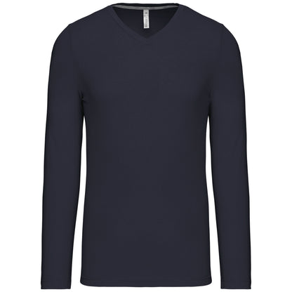 T-shirt V-hals lange mouwen