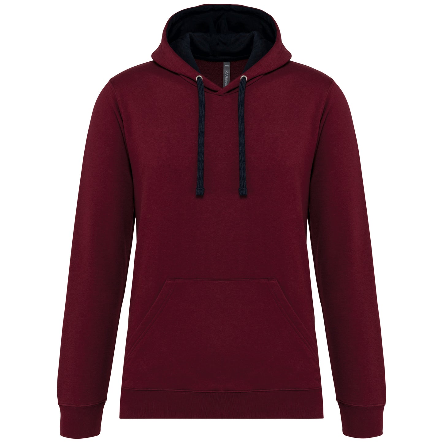 Hooded sweater met gecontrasteerde capuchon