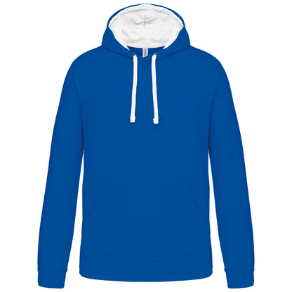 Hooded sweater met gecontrasteerde capuchon