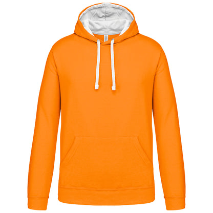 Hooded sweater met gecontrasteerde capuchon