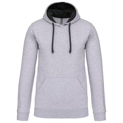 Hooded sweater met gecontrasteerde capuchon