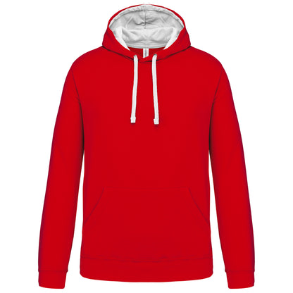 Hooded sweater met gecontrasteerde capuchon
