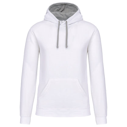 Hooded sweater met gecontrasteerde capuchon