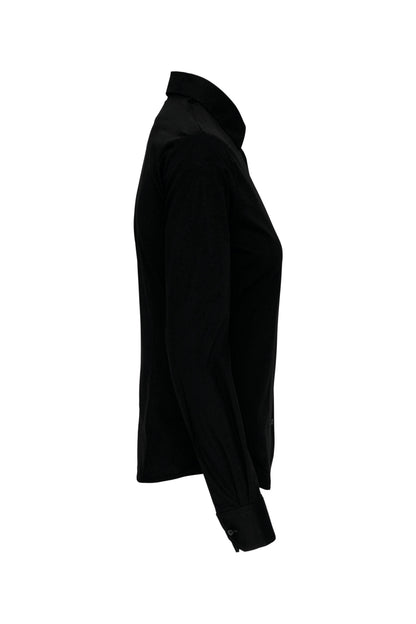 Dames stretch blouse lange mouwen