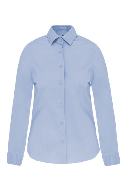 Dames stretch blouse lange mouwen