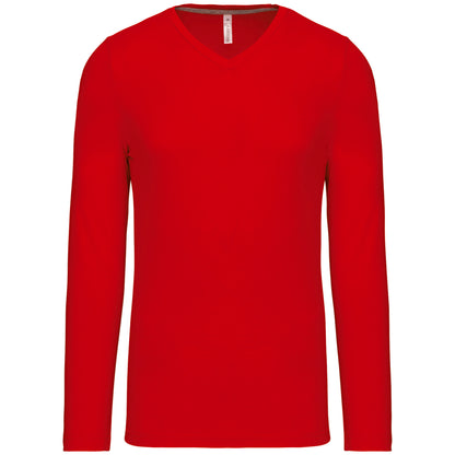 T-shirt V-hals lange mouwen