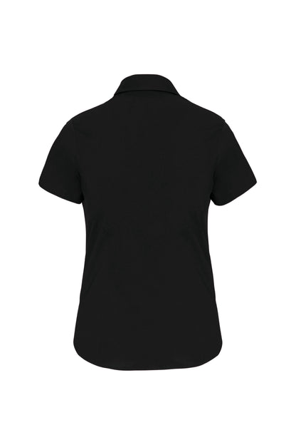 Dames stretch blouse korte mouwen