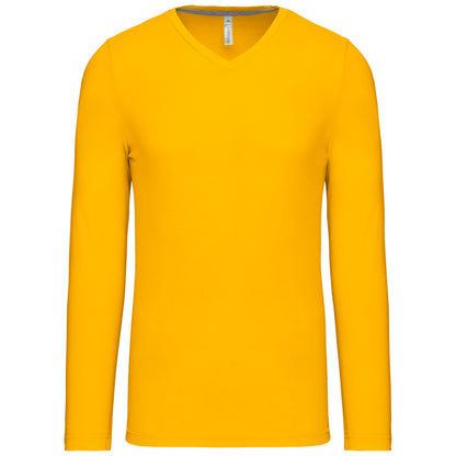 T-shirt V-hals lange mouwen