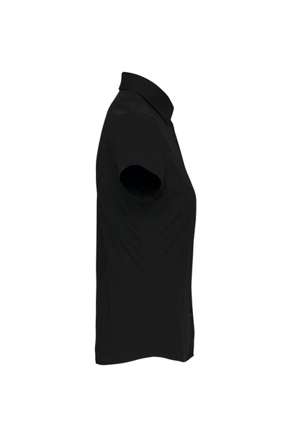 Dames stretch blouse korte mouwen