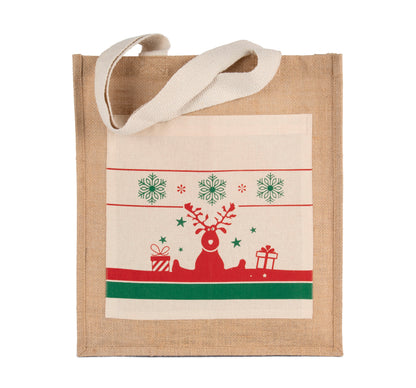 Shopper met kerstmotieven
